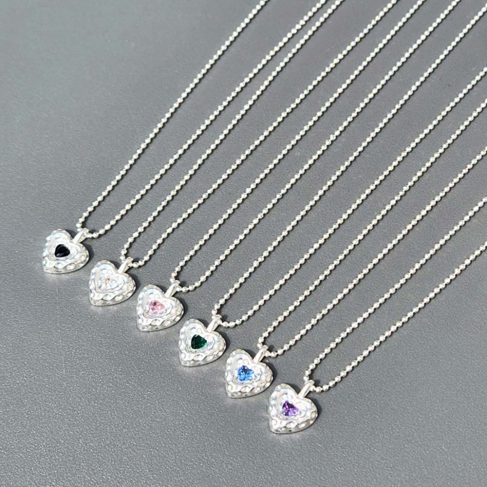 ★PEARLY MORE★ Volume Heart Ball Chain Necklace ScreenShot2025-05-12at10.15.