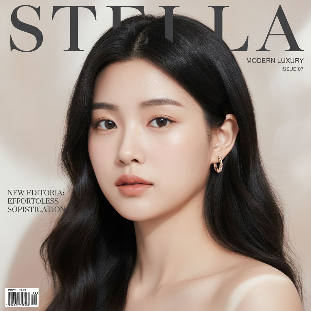 925 Silver Cut Pearl Spangle One Touch Earring (celebrity style) jennie