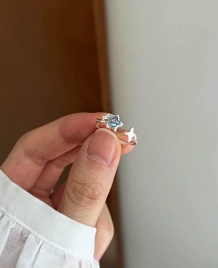 925 Silver Blue Cubic Sparkling Star Ring_17.jpg