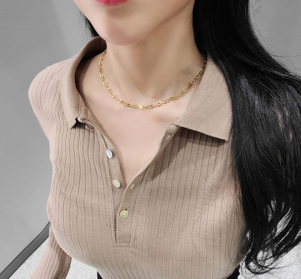 925 Silver Flat Chain Necklace