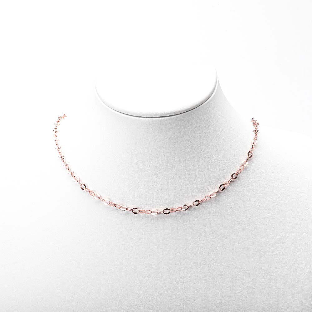 925 Silver Flat Chain Necklace
