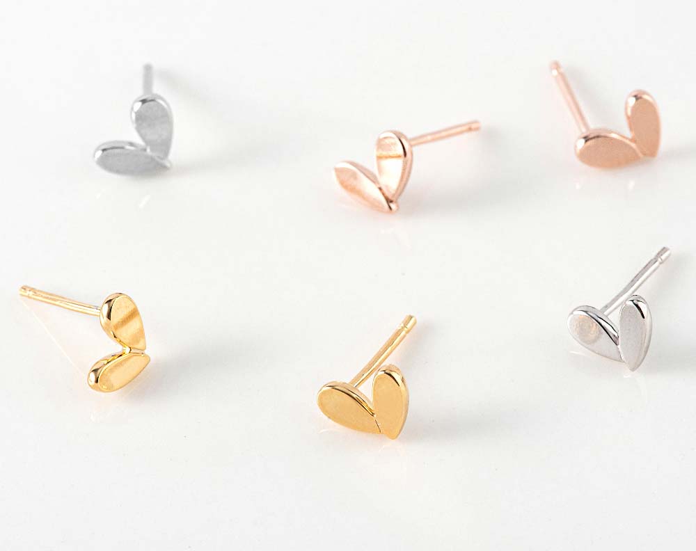 925 Silver Mini Heart Earring