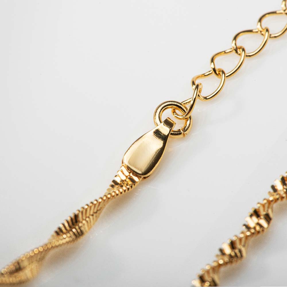 925 Silver Pearl Twist Chain Necklace
