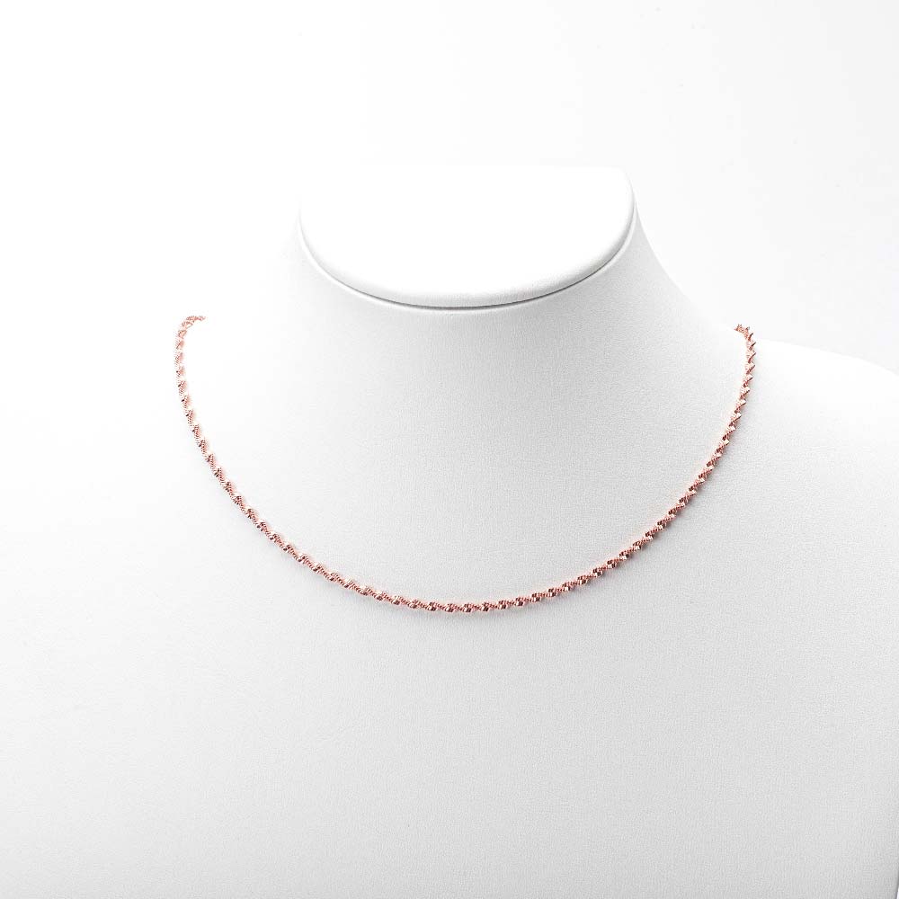 925 Silver Pearl Twist Chain Necklace