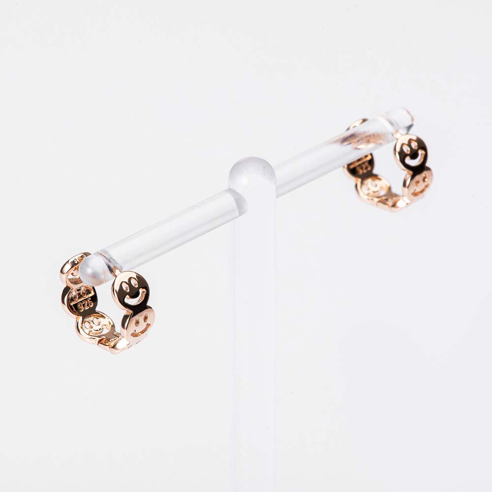 925 Silver Smile One Touch Earring