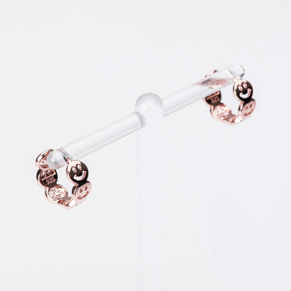 925 Silver Smile One Touch Earring