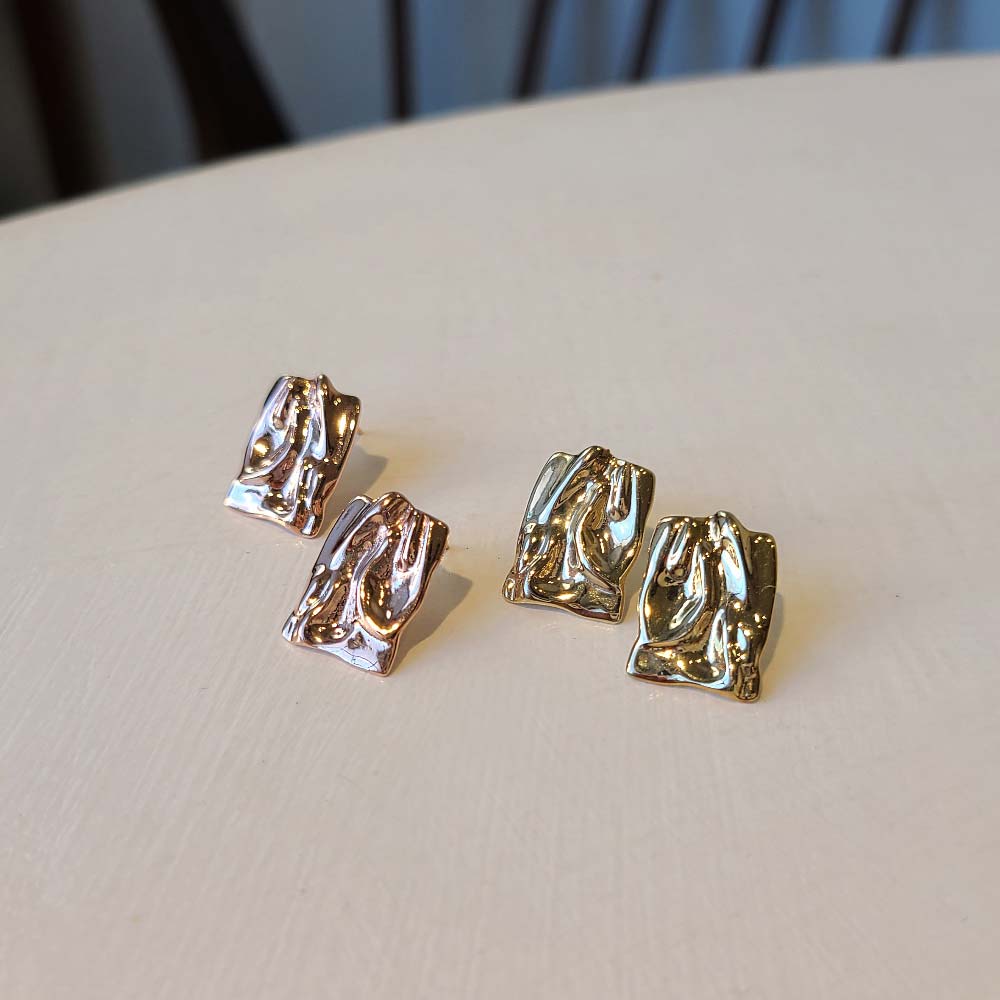 925 Silver Square Antique Earring