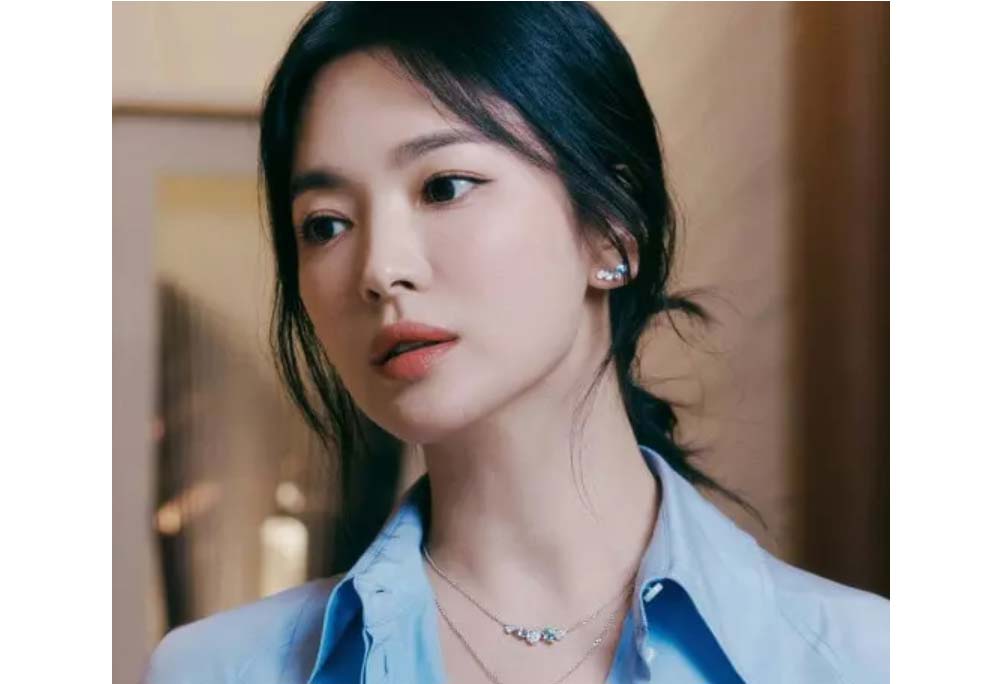925 Silver Water Drop Cubic Earring (celebrity style) Song Hye-kyo
