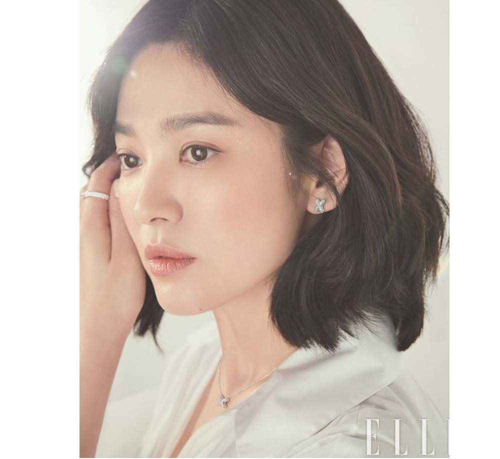 925 Silver X Cubic Necklace (celebrity style) (Now, We Are Breaking Up) wearing Song Hye-kyo