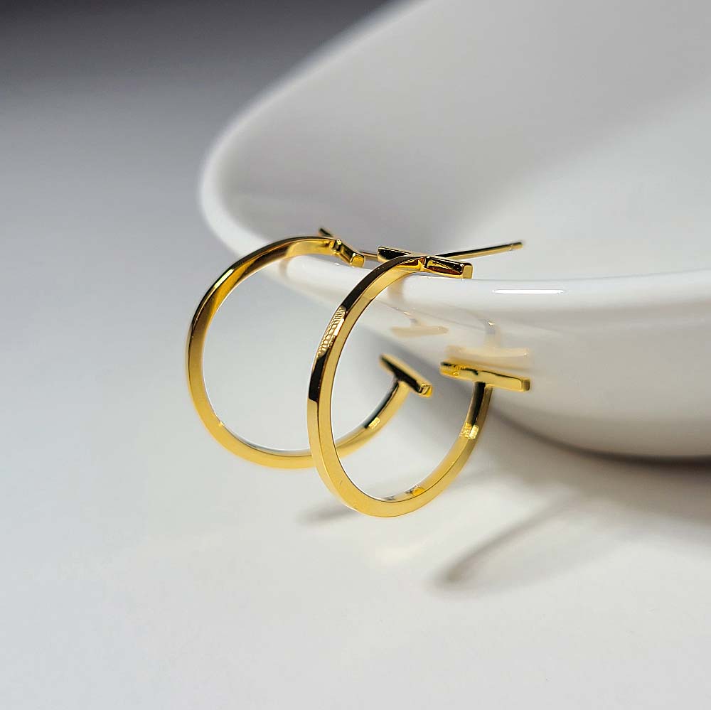 925 silver t ring earring (celebrity style) wearing Lee Ji-ah