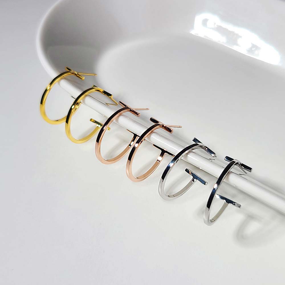 925 silver t ring earring (celebrity style) wearing Lee Ji-ah